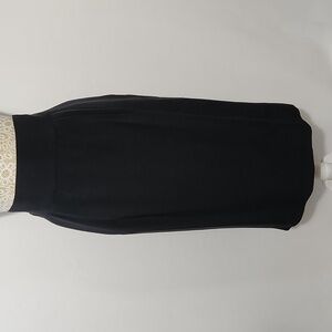 Flora Kung New York Skirt 100% Silk Pleated Lined Zip Button Wide Waist Band 12